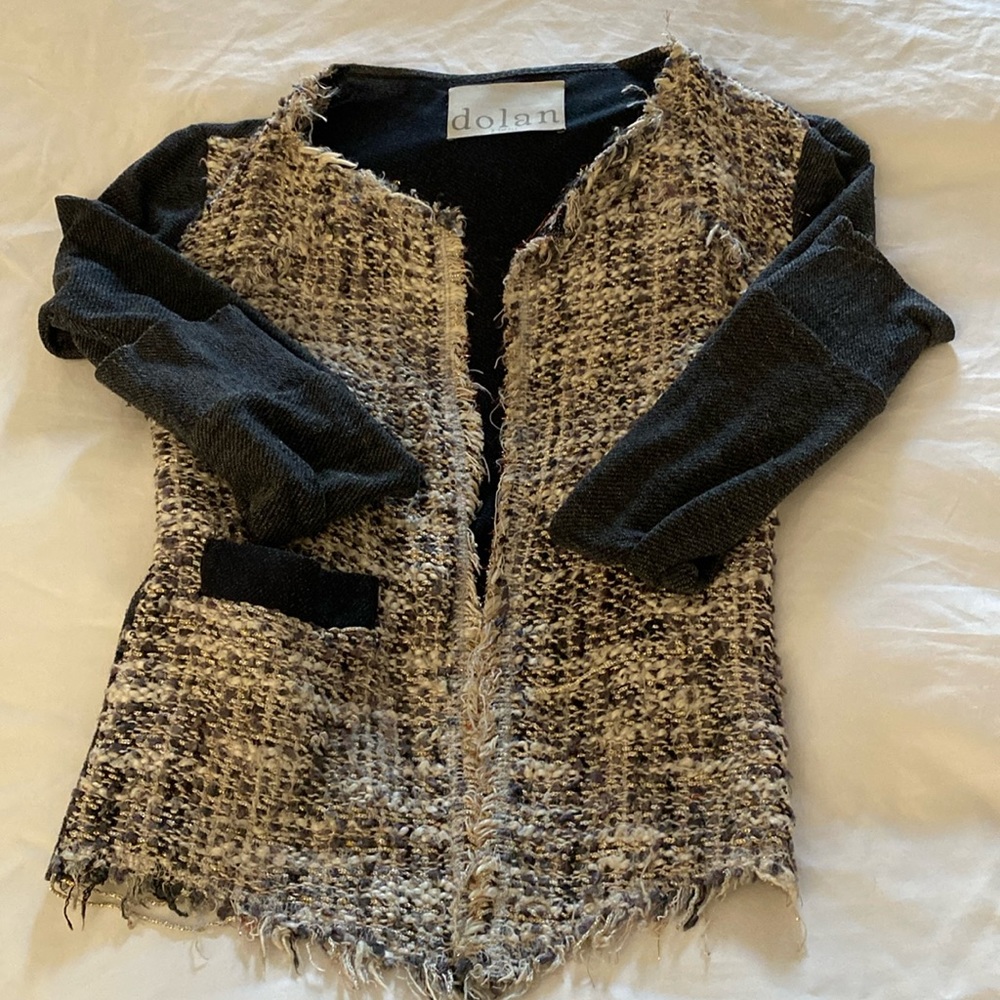 Tweed Charcoal Cardigan from Dolan Anthropologie